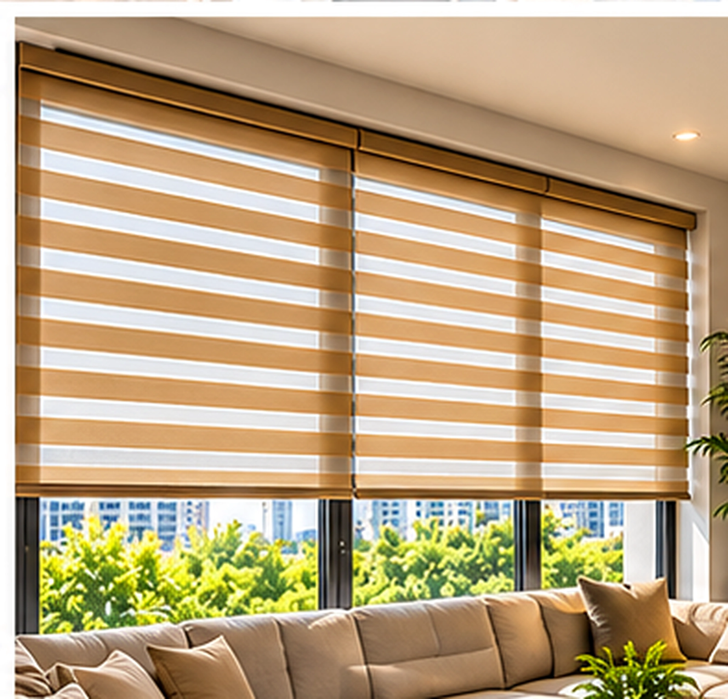 Blinds installation example